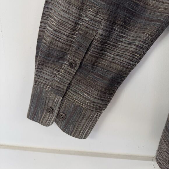 Missoni Sport Vintage Long Sleeve Buttoned Shirt Stripe Textured Modern XXL EUC - Picture 9 of 16